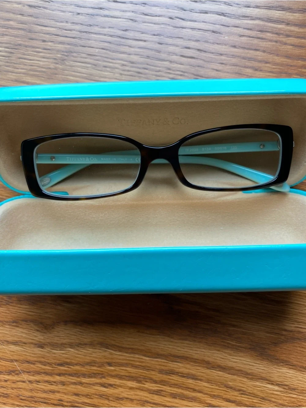 Tiffany & Co. Tortoiseshell Frames with Turquoise Case